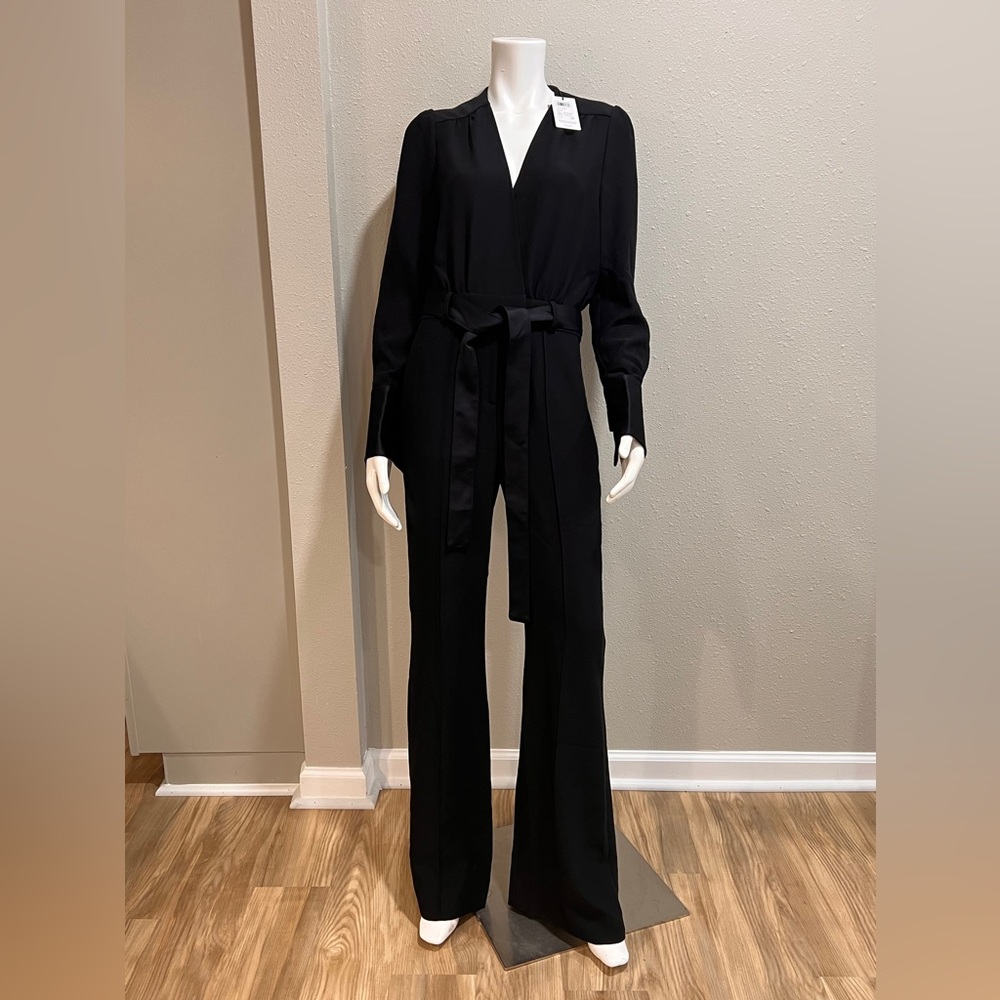 Reiss Luka Tux  Black Jumpsuit Retails $390 BNWTS